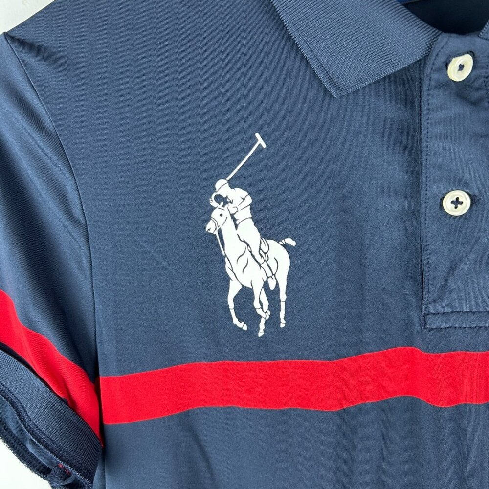 RYDER CUP 2025 POLO SHIRT RALPH LAUREN GOLF GIFT BETHPAGE Blue WOMENS LARGE EUC - Picture 3 of 12